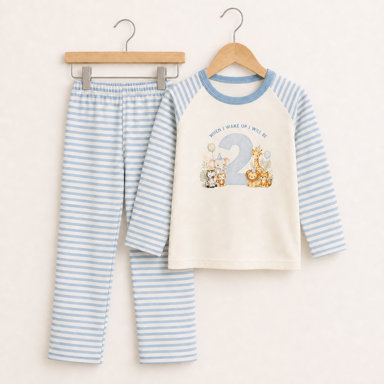 When I Wake I Will Be… Blue Birthday Pyjamas