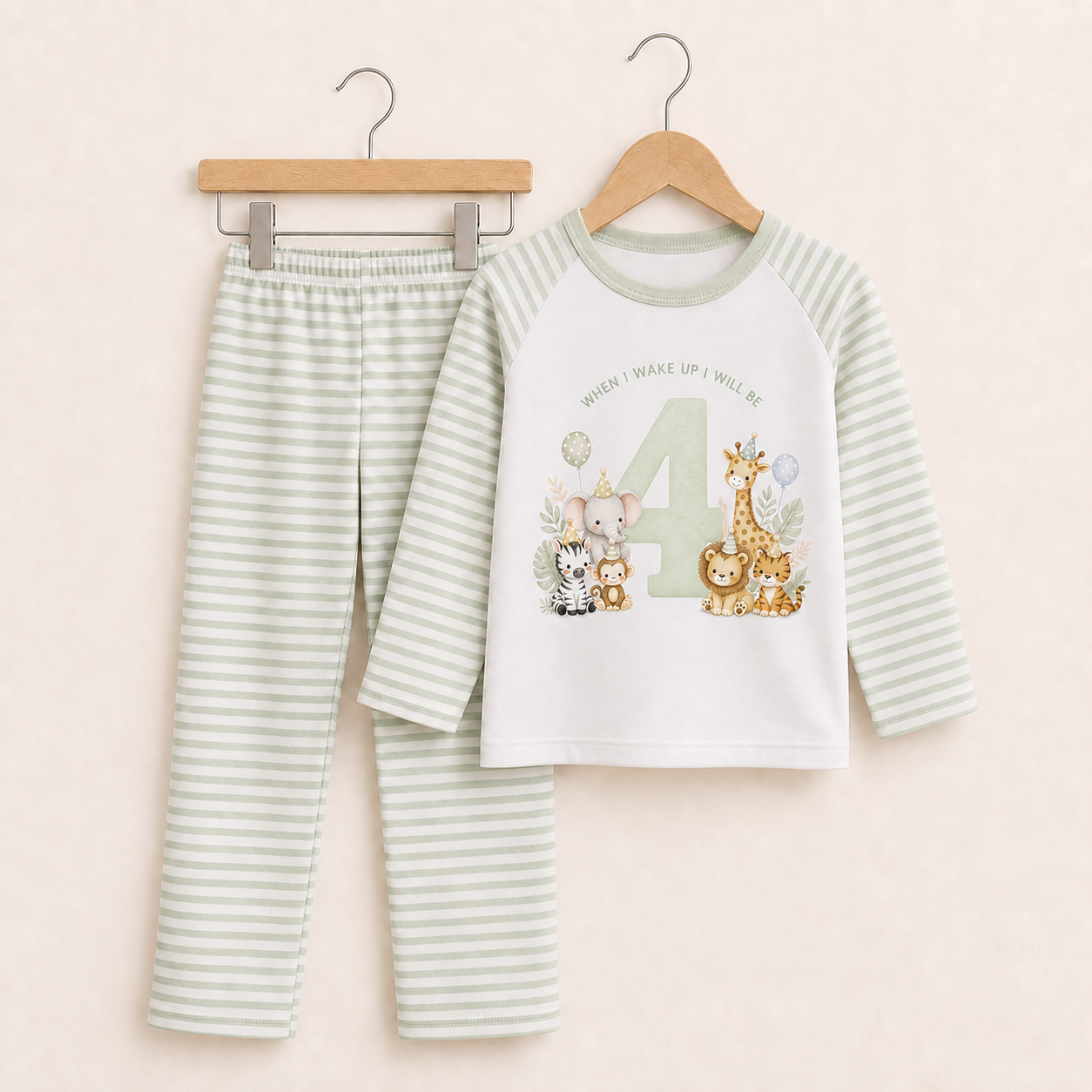 When I Wake I Will Be… Green Birthday Pyjamas