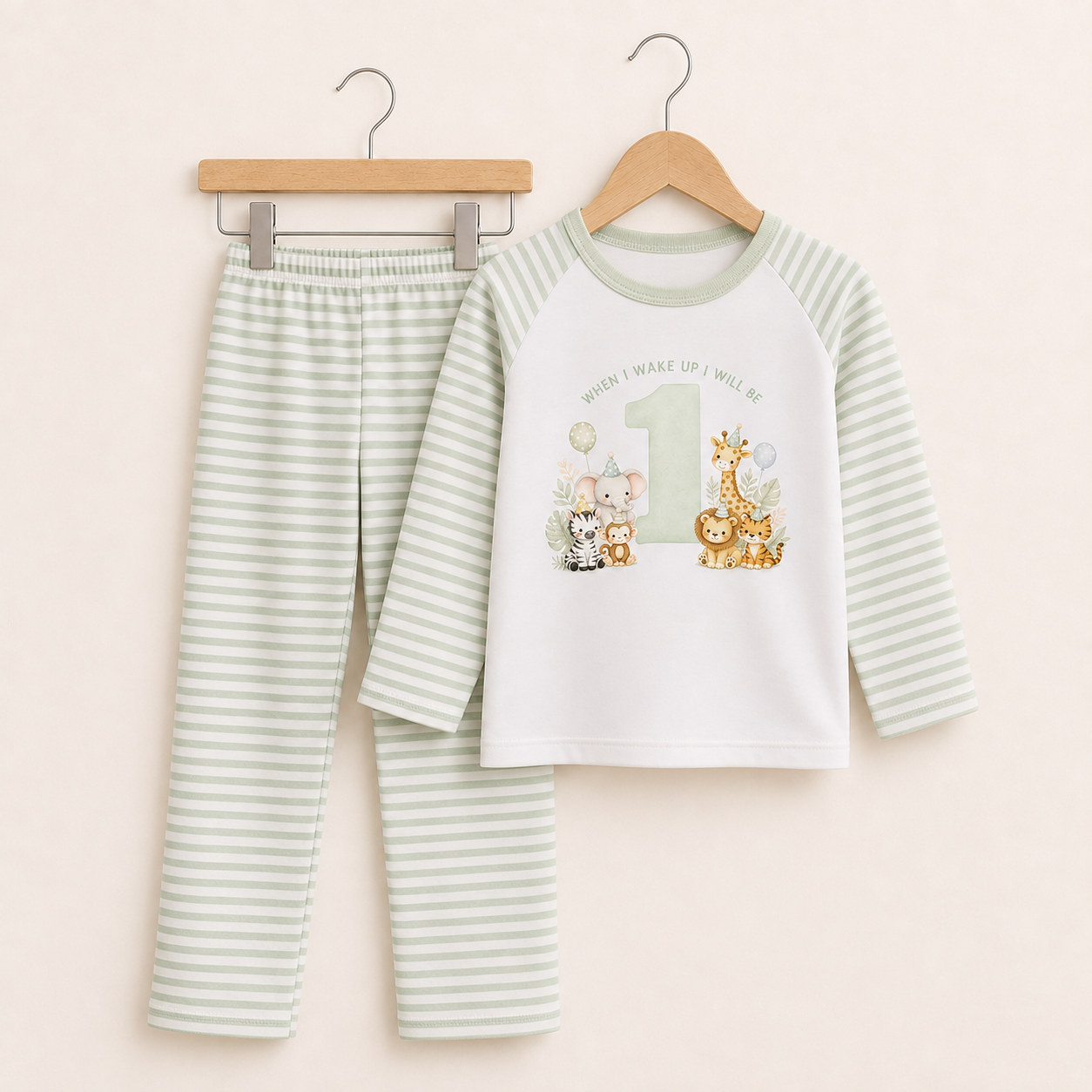 When I Wake I Will Be… Green Birthday Pyjamas