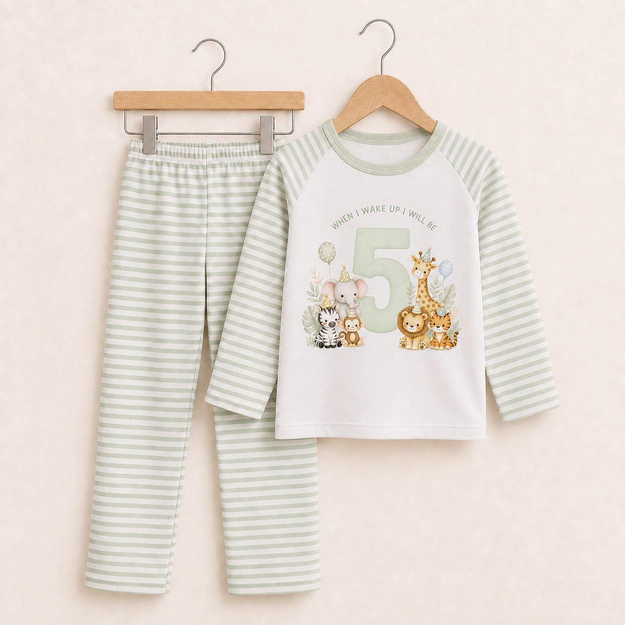 When I Wake I Will Be… Green Birthday Pyjamas