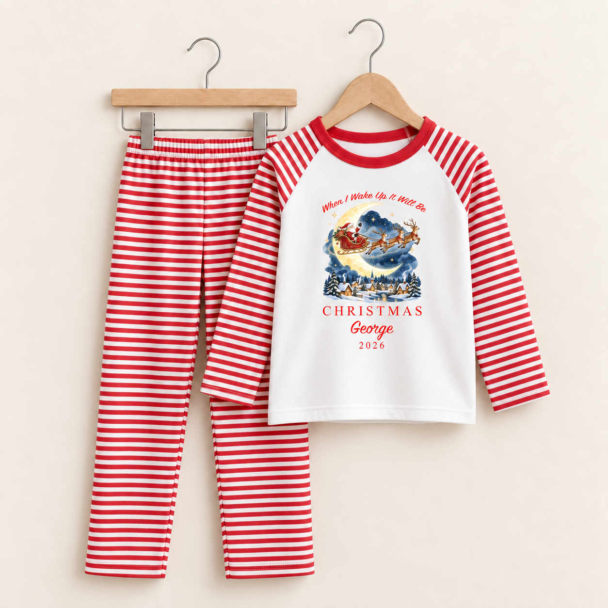 When I Wake Up It Will Be… Christmas Pyjamas - Moon Design
