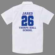 Football Shirt Inspired Leavers Shirt - Ink Stitch Press