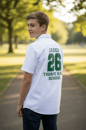 Football Shirt Inspired Leavers Shirt - Ink Stitch Press
