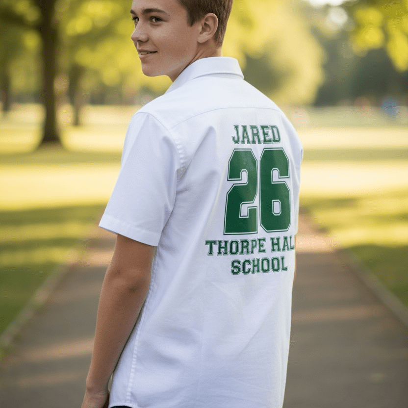 Football Shirt Inspired Leavers Shirt - Ink Stitch Press