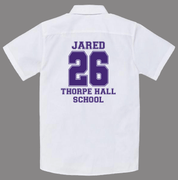 Football Shirt Inspired Leavers Shirt - Ink Stitch Press