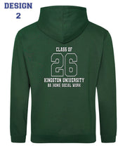 Kingston University Hoodie Class of 2026 – BA (Hons) Social Work - Design 2 With No Student's Name - Ink Stitch Press