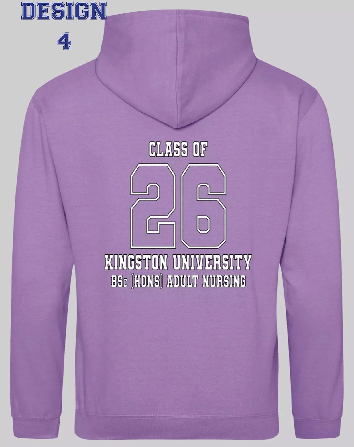 Kingston University Hoodie Class of 2026 – BSc (Hons) Adult Nursing - Ink Stitch Press