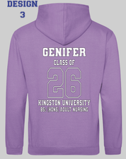 Kingston University Hoodie Class of 2026 – BSc (Hons) Adult Nursing - Ink Stitch Press