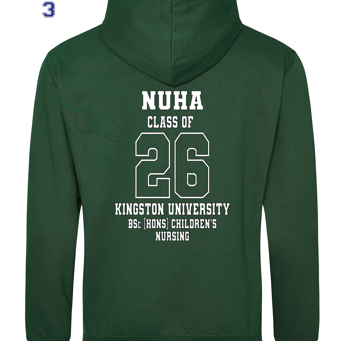 Kingston University Hoodie Class of 2026 – BSc (Hons) Children's Nursing - Ink Stitch Press