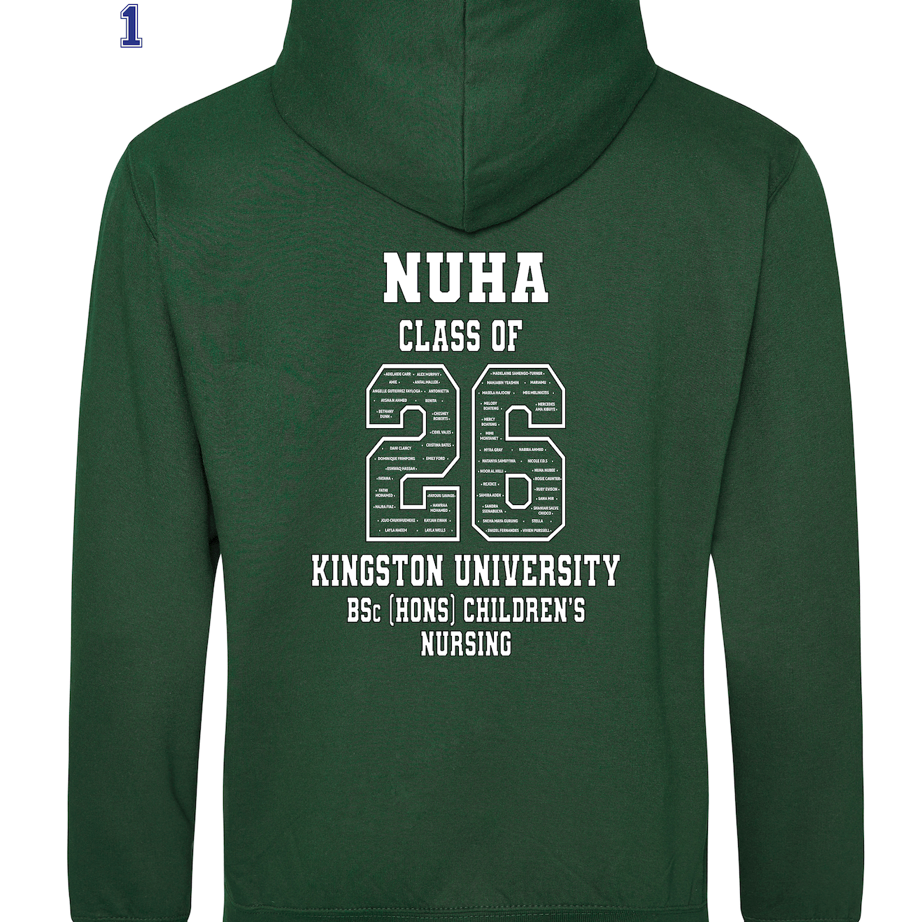 Kingston University Hoodie Class of 2026 – BSc (Hons) Children's Nursing - Ink Stitch Press