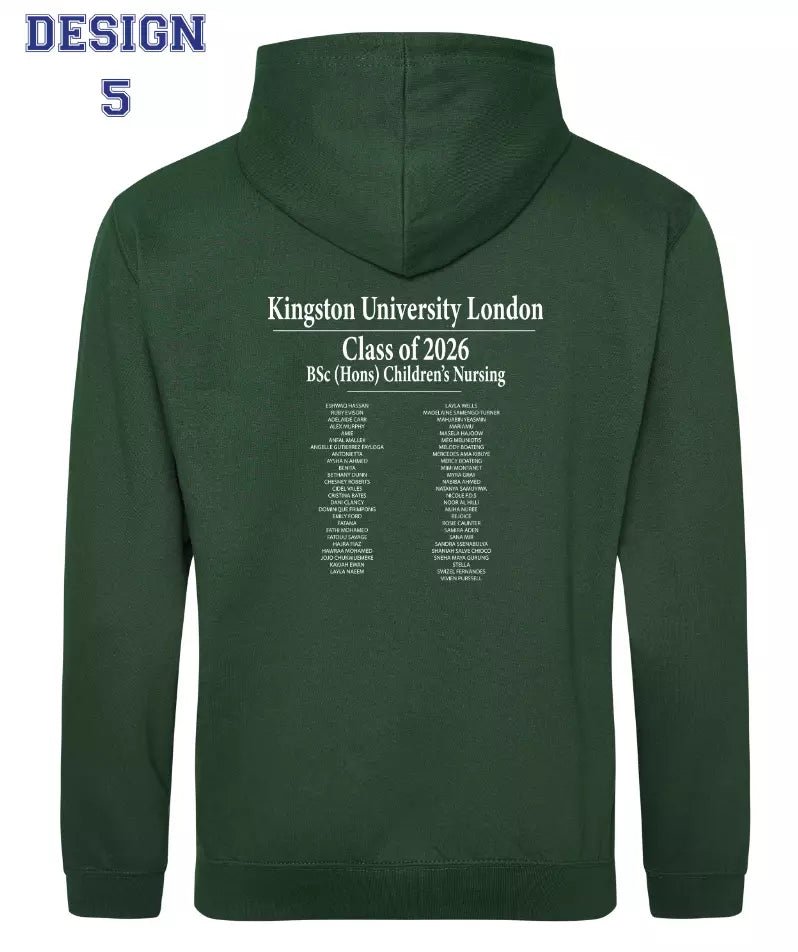 Kingston University Hoodie Class of 2026 – BSc (Hons) Children's Nursing - Ink Stitch Press