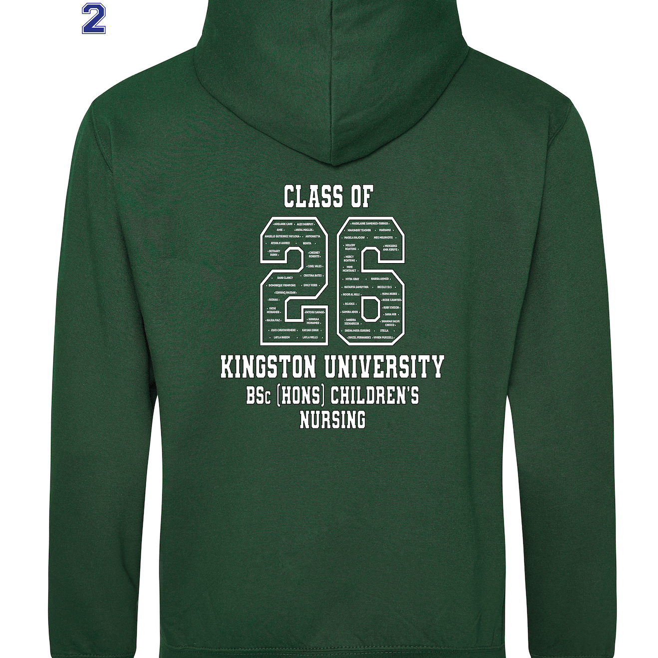 Kingston University Hoodie Class of 2026 – BSc (Hons) Children's Nursing - Ink Stitch Press
