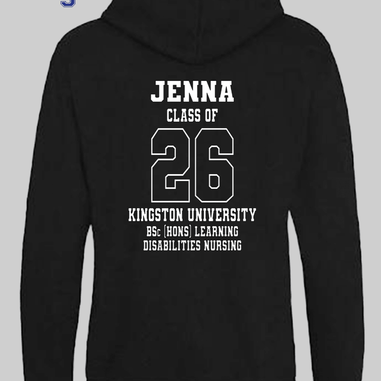 Kingston University Hoodie Class of 2026 – BSc (Hons) Learning Disabilities Nursing - Ink Stitch Press