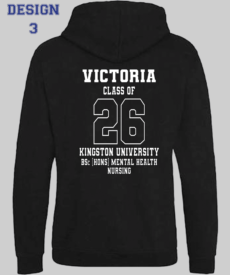 Kingston University Hoodie Class of 2026 – BSc (Hons) Mental Health Nursing - Ink Stitch Press