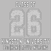 Kingston University T-Shirt Class of 2026 – BSc (Hons) Adult Nursing - Ink Stitch Press