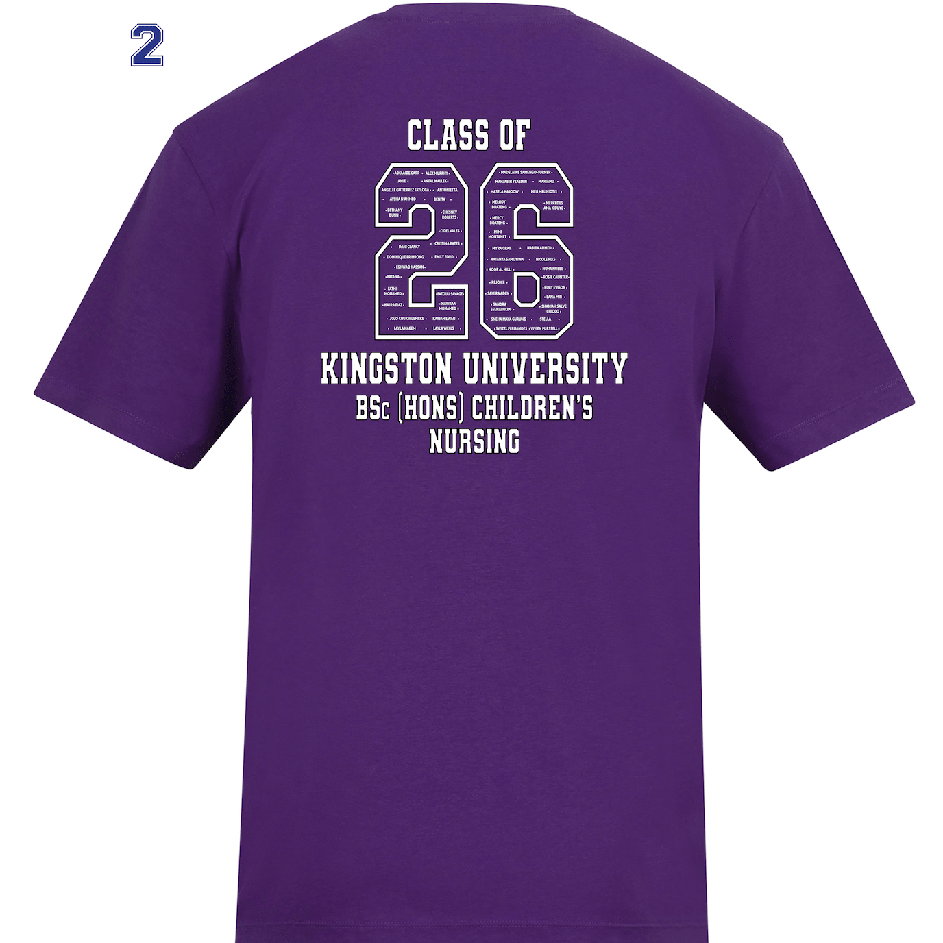 Kingston University T-Shirt Class of 2026 – BSc (Hons) Children's Nursing - Ink Stitch Press