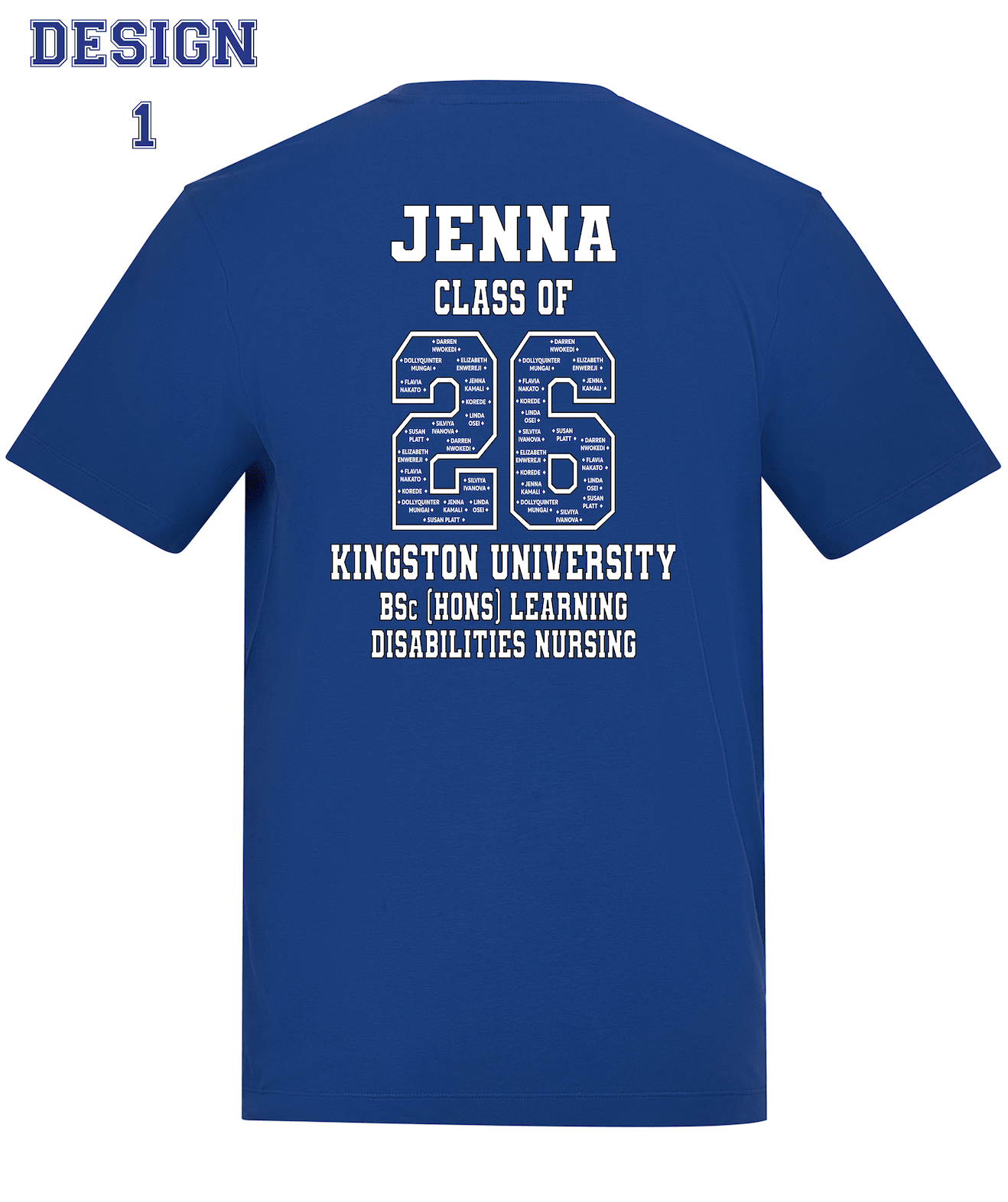 Kingston University T-Shirt Class of 2026 – BSc (Hons) Learning Disabilities Nursing - Ink Stitch Press