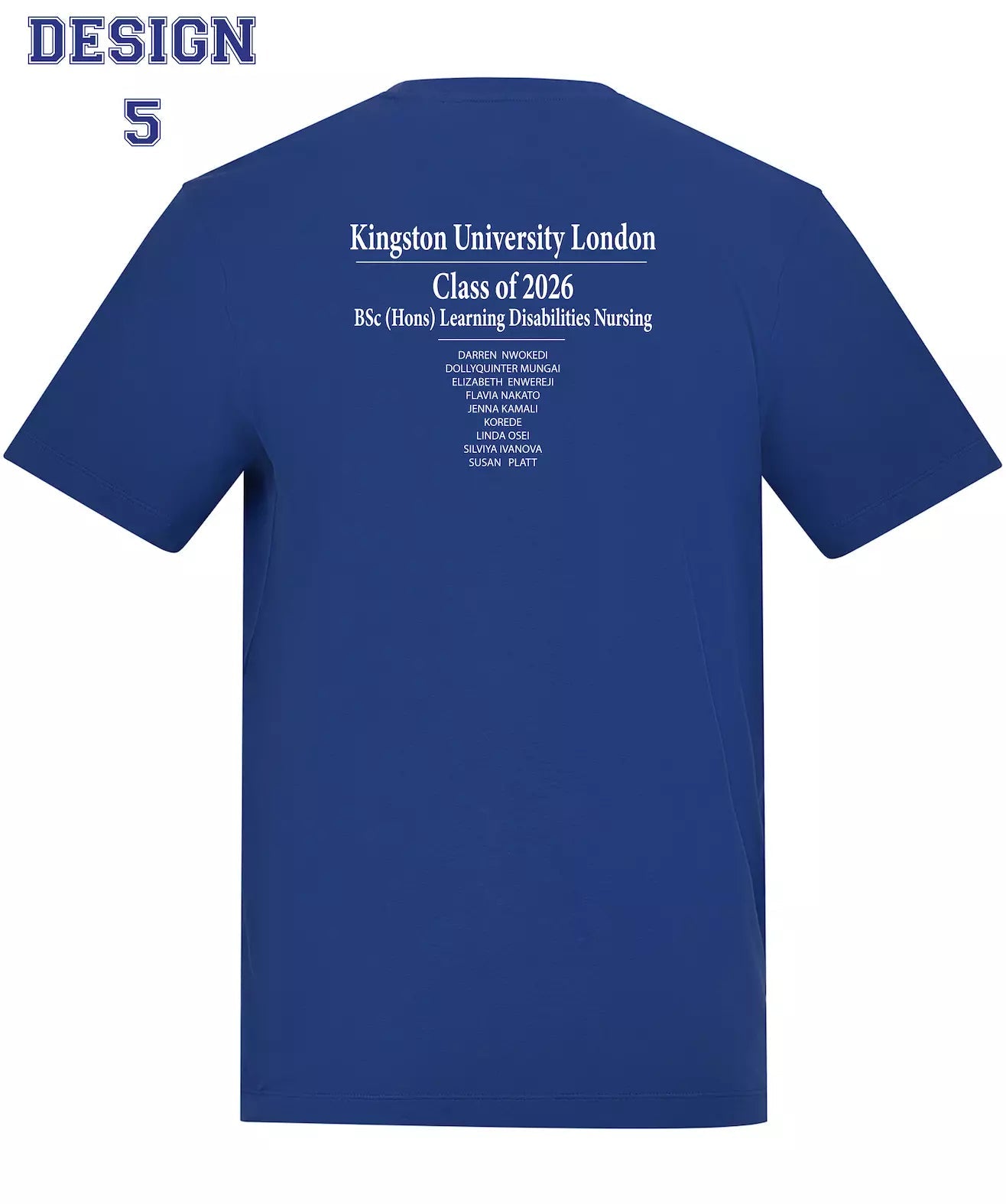 Kingston University T-Shirt Class of 2026 – BSc (Hons) Learning Disabilities Nursing - Ink Stitch Press