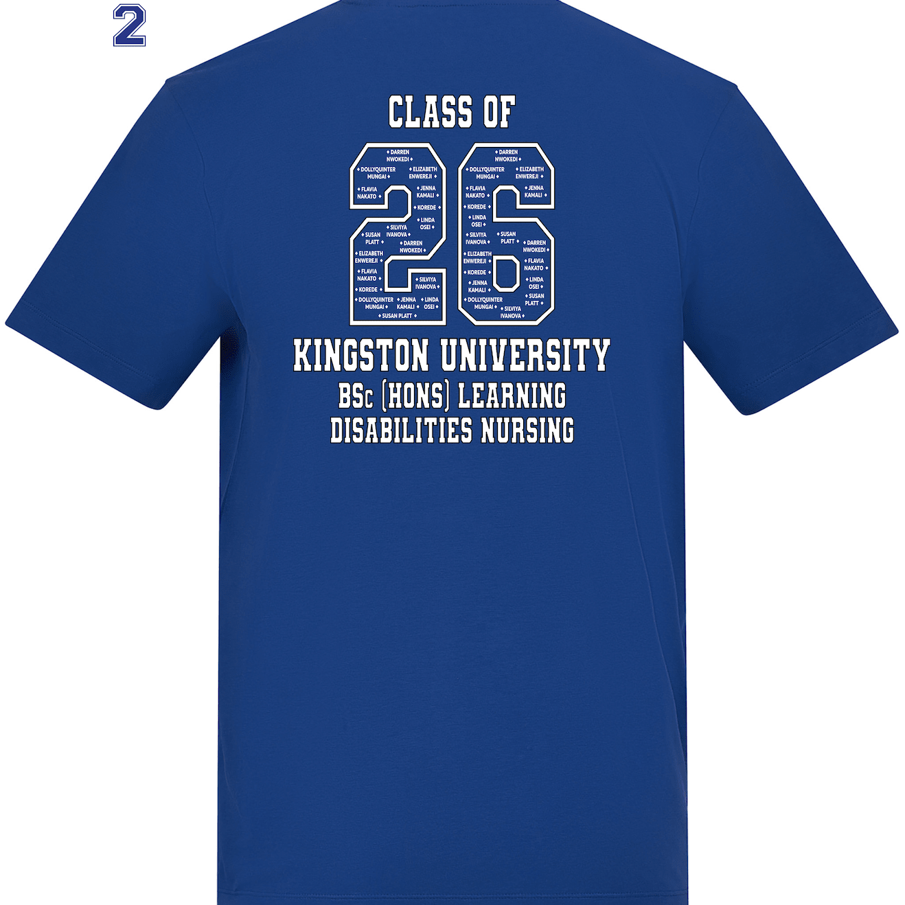 Kingston University T-Shirt Class of 2026 – BSc (Hons) Learning Disabilities Nursing - Ink Stitch Press