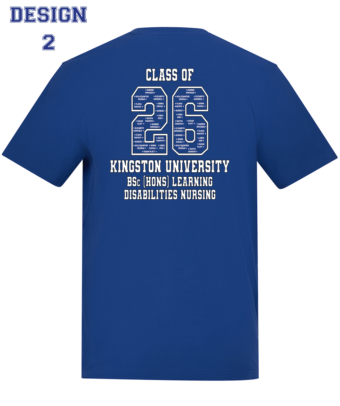 Kingston University T-Shirt Class of 2026 – BSc (Hons) Learning Disabilities Nursing - Ink Stitch Press