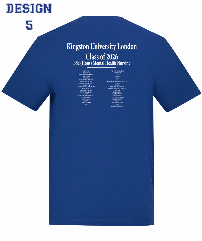 Kingston University T-Shirt Class of 2026 – BSc (Hons) Mental Health Nursing - Ink Stitch Press