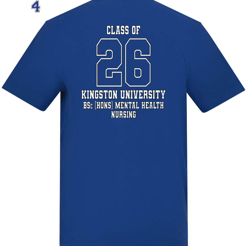 Kingston University T-Shirt Class of 2026 – BSc (Hons) Mental Health Nursing - Ink Stitch Press