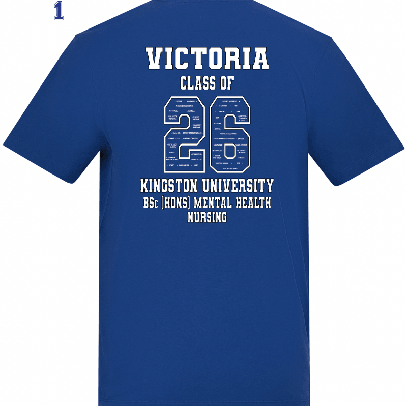 Kingston University T-Shirt Class of 2026 – BSc (Hons) Mental Health Nursing - Ink Stitch Press