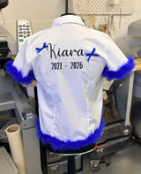 Marabou Trim & Bows Personalised School Leavers Shirt