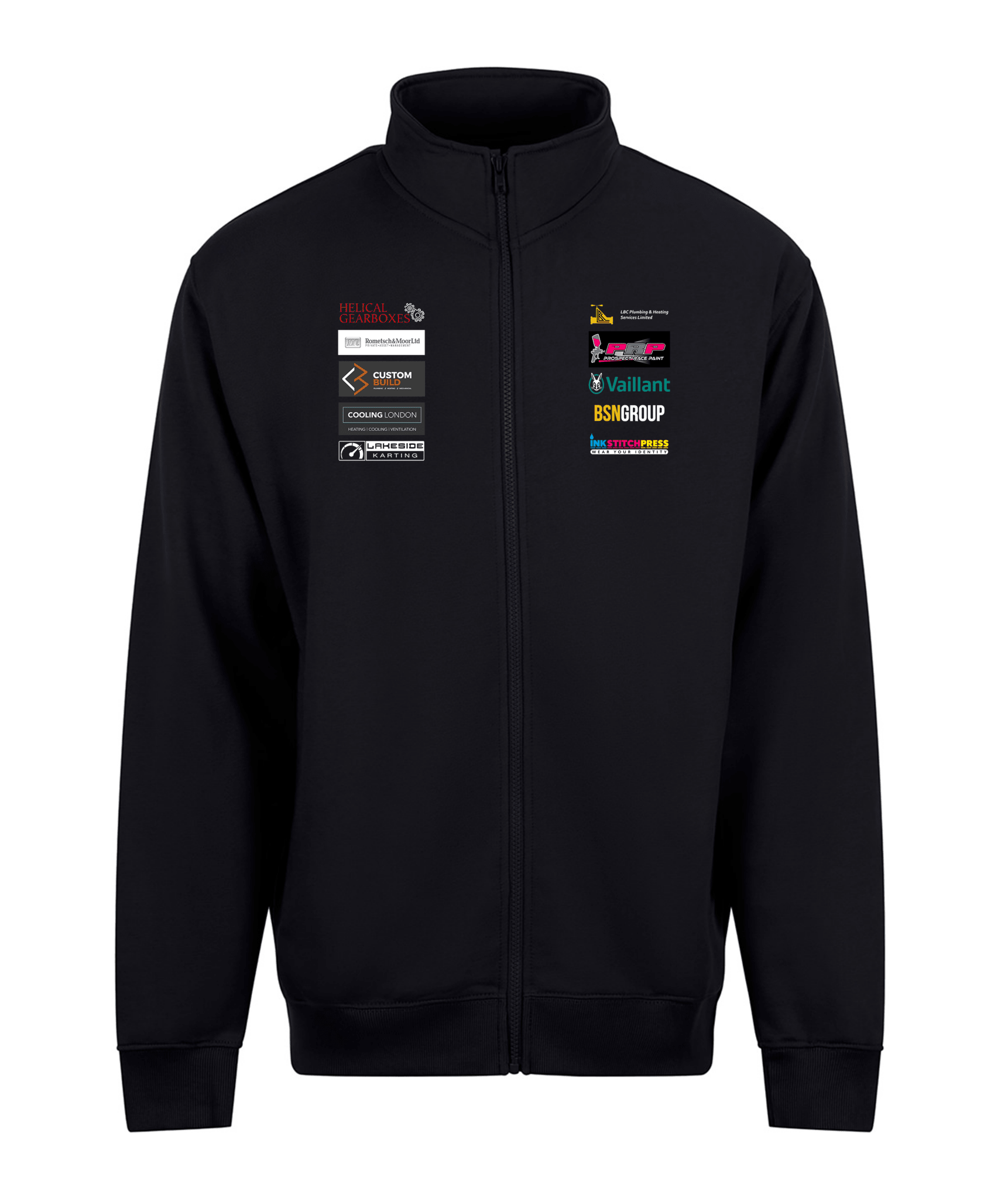 MTB Racing Performance Zipped Sweatshirt - Ink Stitch Press