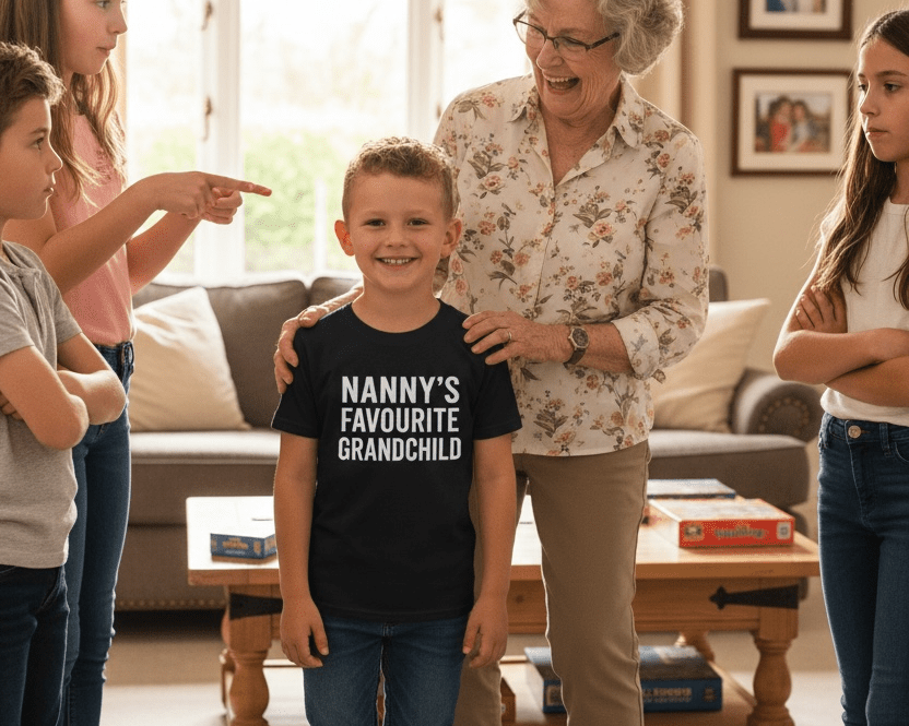 Nanny’s Favourite Grandchild T-Shirt - Ink Stitch Press