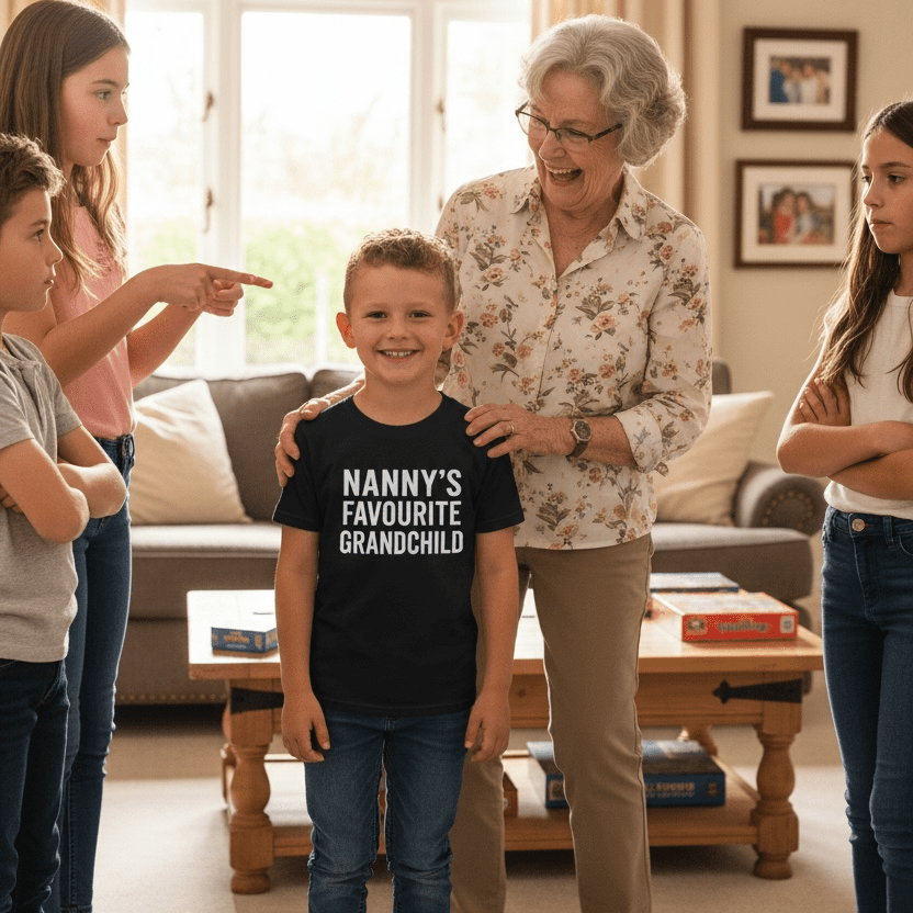 Nanny’s Favourite Grandchild T-Shirt - Ink Stitch Press