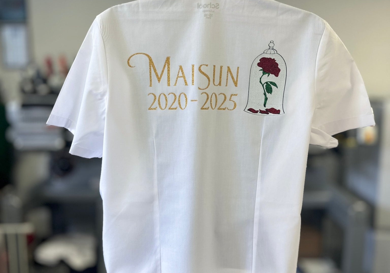 Personalised Beauty & The Beast Inspired School Leavers Shirt - Ink Stitch Press