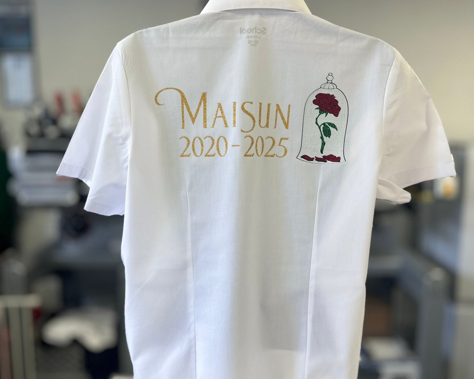 Personalised Beauty & The Beast Inspired School Leavers Shirt - Ink Stitch Press