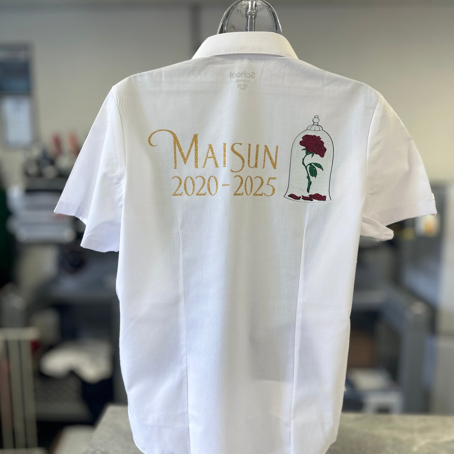 Personalised Beauty & The Beast Inspired School Leavers Shirt - Ink Stitch Press