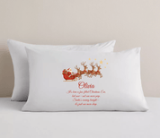 Personalised Christmas Eve Pillowcase - 1 More Sleep - Ink Stitch Press