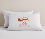 Personalised Christmas Eve Pillowcase - Child's Name Christmas Eve Pillow - Ink Stitch Press