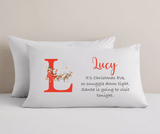 Personalised Christmas Eve Pillowcase - Initial Santa's Visit