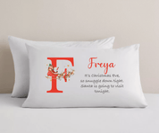 Personalised Christmas Eve Pillowcase - Initial Santa's Visit - Ink Stitch Press