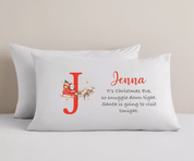 Personalised Christmas Eve Pillowcase - Initial Santa's Visit - Ink Stitch Press