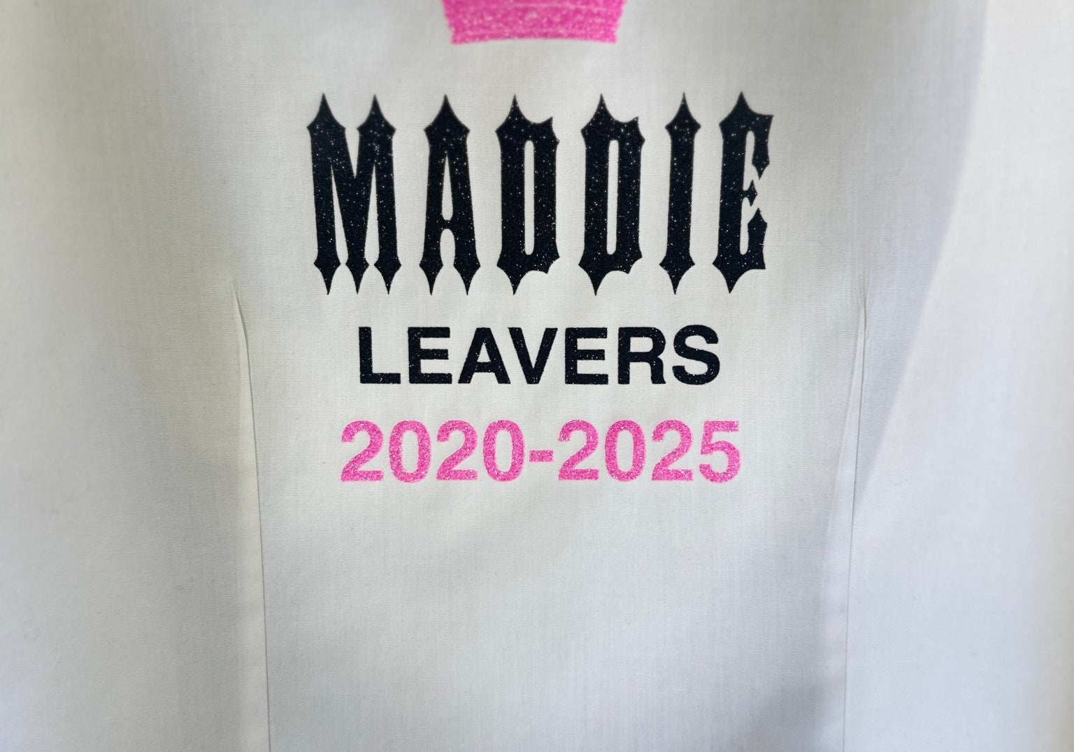 Personalised Crowned Gothic Style Leavers Shirt - Ink Stitch Press