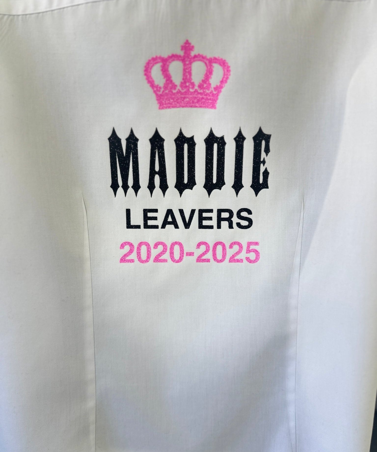 Personalised Crowned Gothic Style Leavers Shirt - Ink Stitch Press