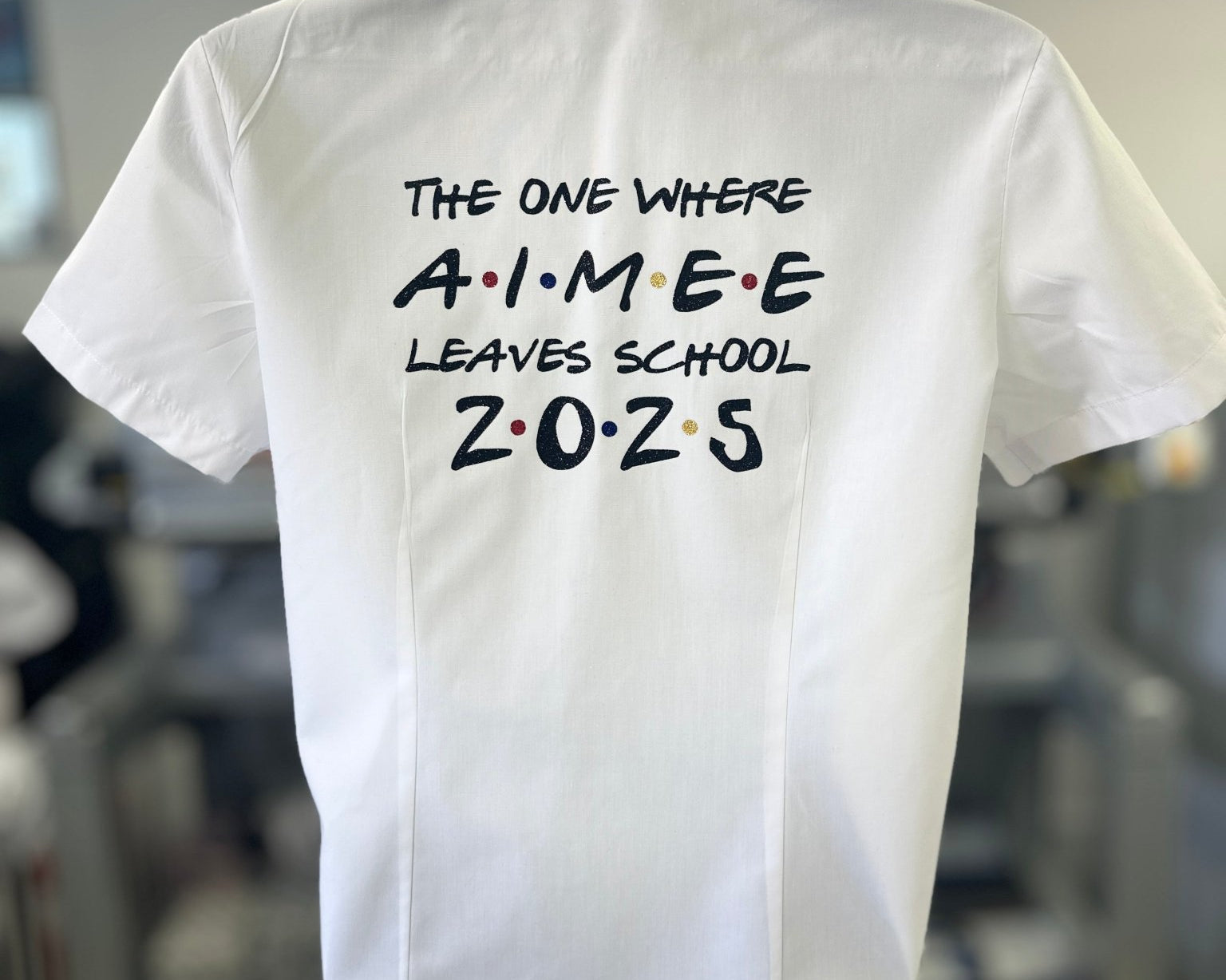 Personalised Friends Inspired School Leavers Shirt - Ink Stitch Press