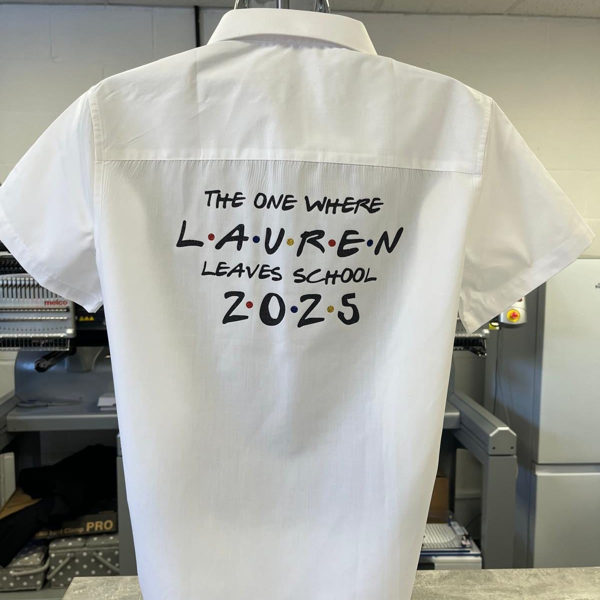 Personalised Friends Inspired School Leavers Shirt - Ink Stitch Press