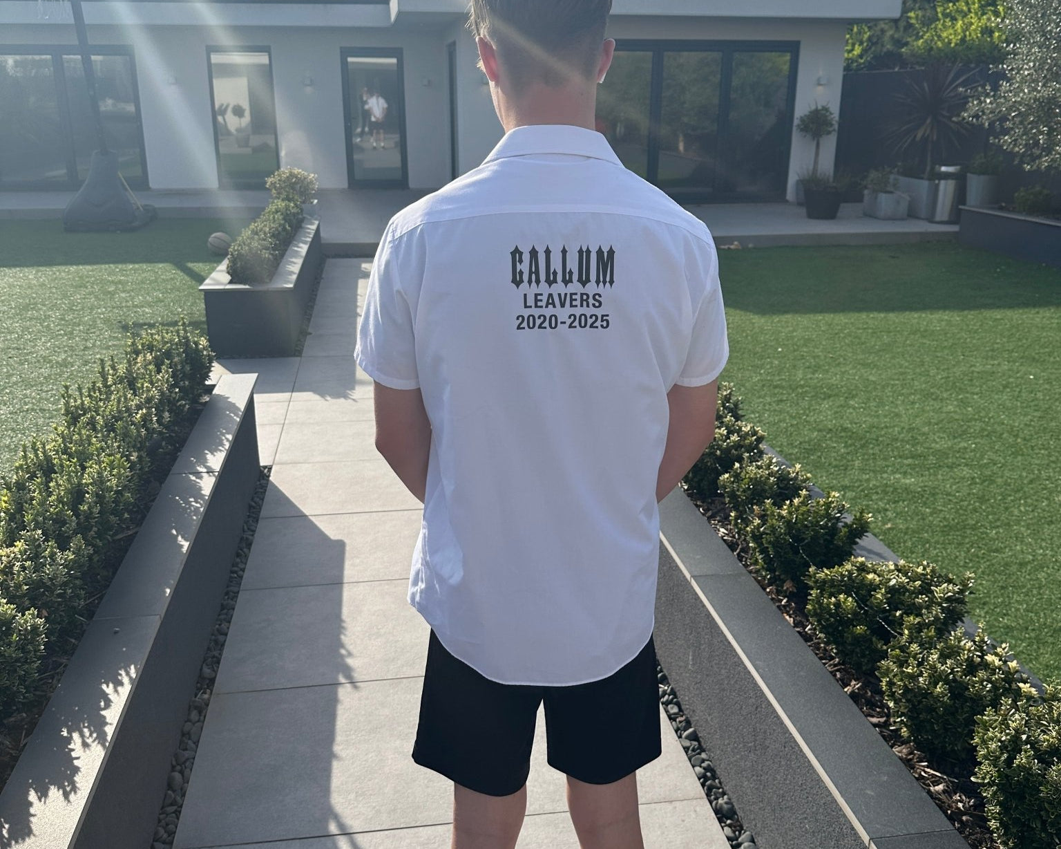Personalised Gothic Style Leavers Shirt - Ink Stitch Press