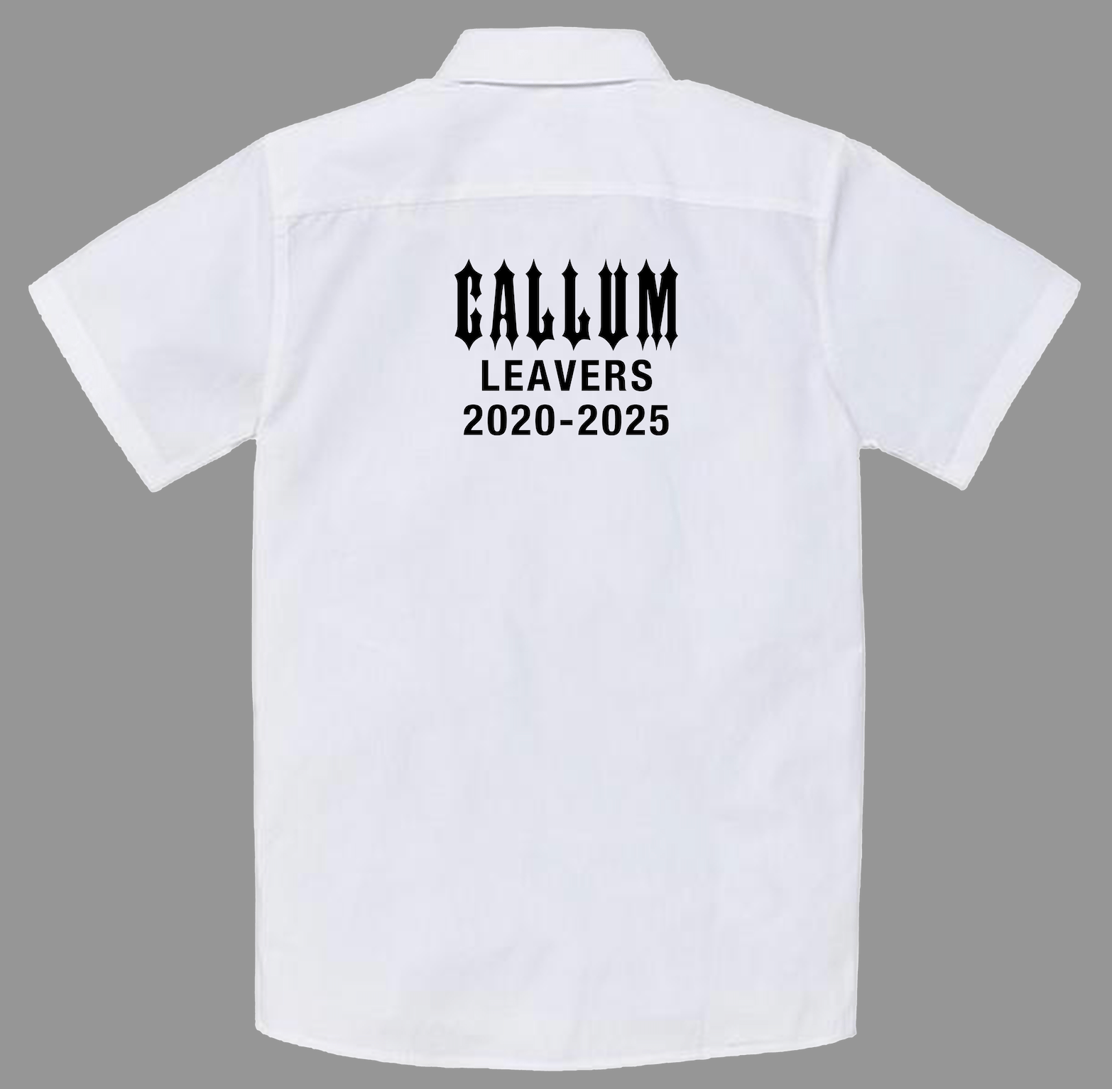 Personalised Gothic Style Leavers Shirt - Ink Stitch Press