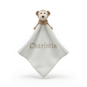 Personalised Mumbles Monkey Comforter With Embroidered Name - Ink Stitch Press