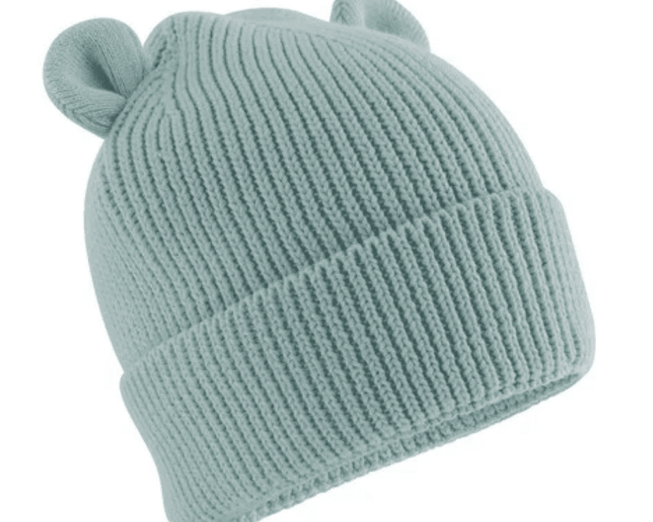 Personalised Organic Baby Bear Beanie - Ink Stitch Press