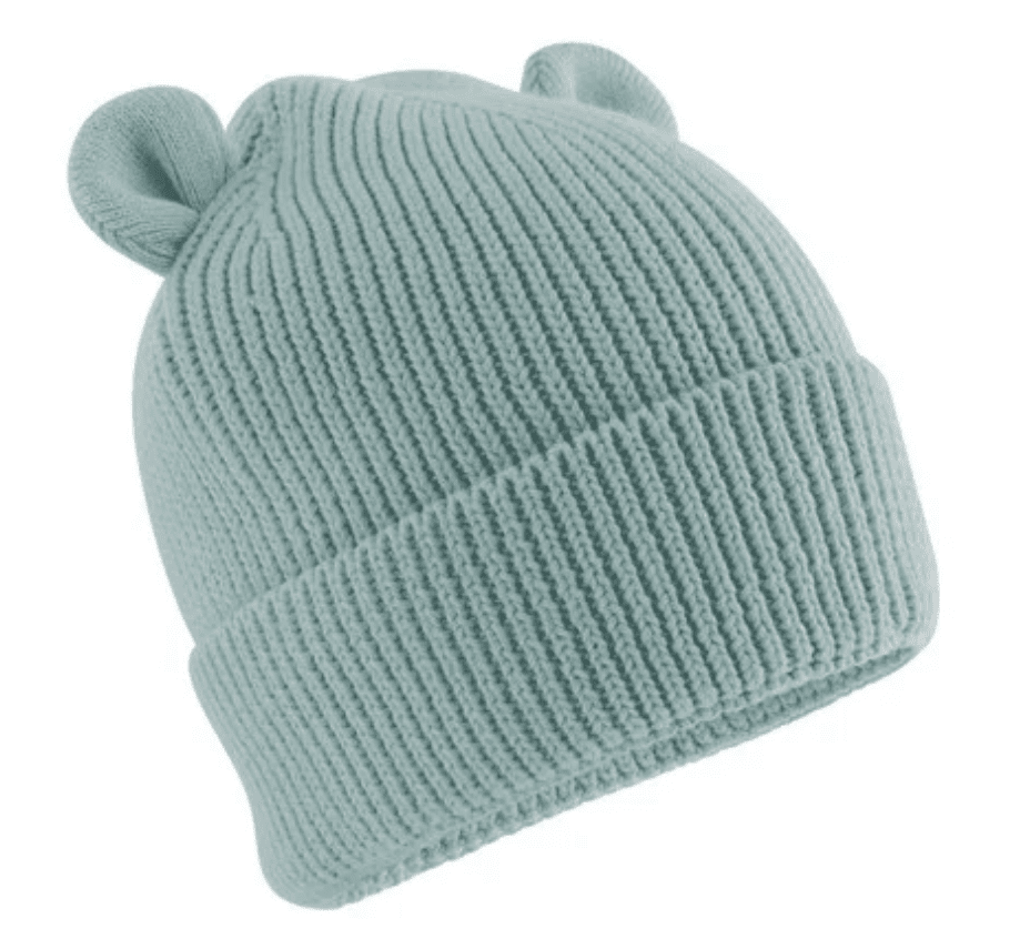 Personalised Organic Baby Bear Beanie - Ink Stitch Press