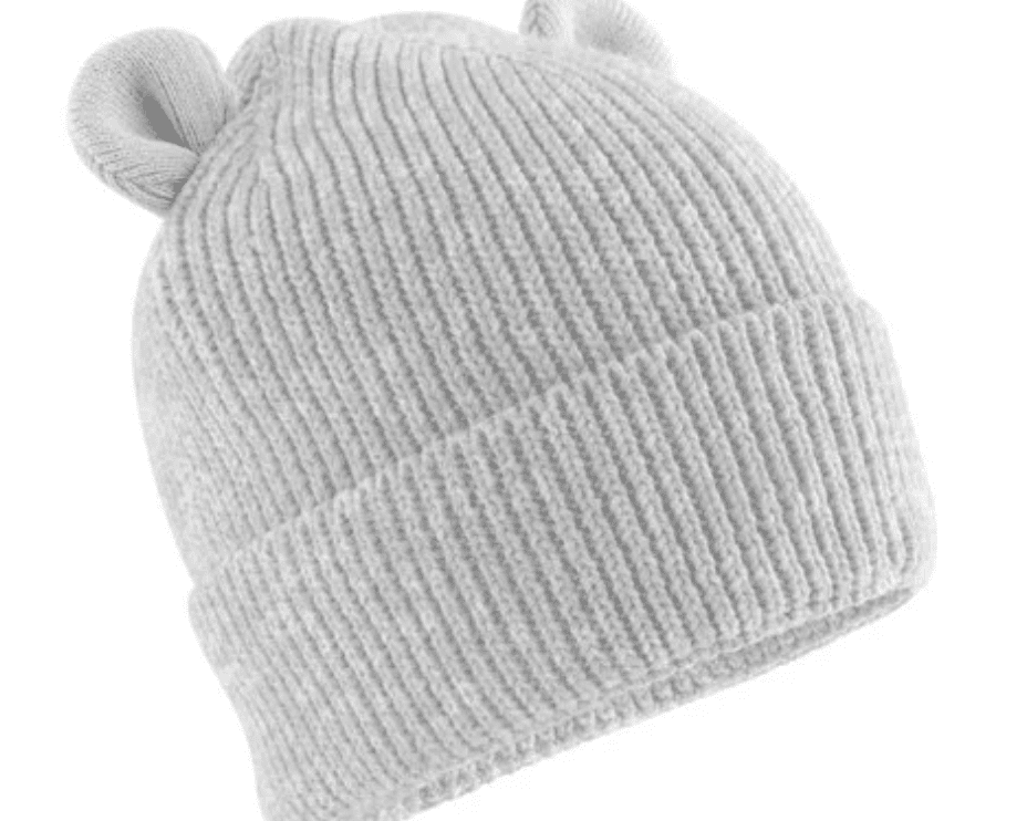 Personalised Organic Baby Bear Beanie - Ink Stitch Press