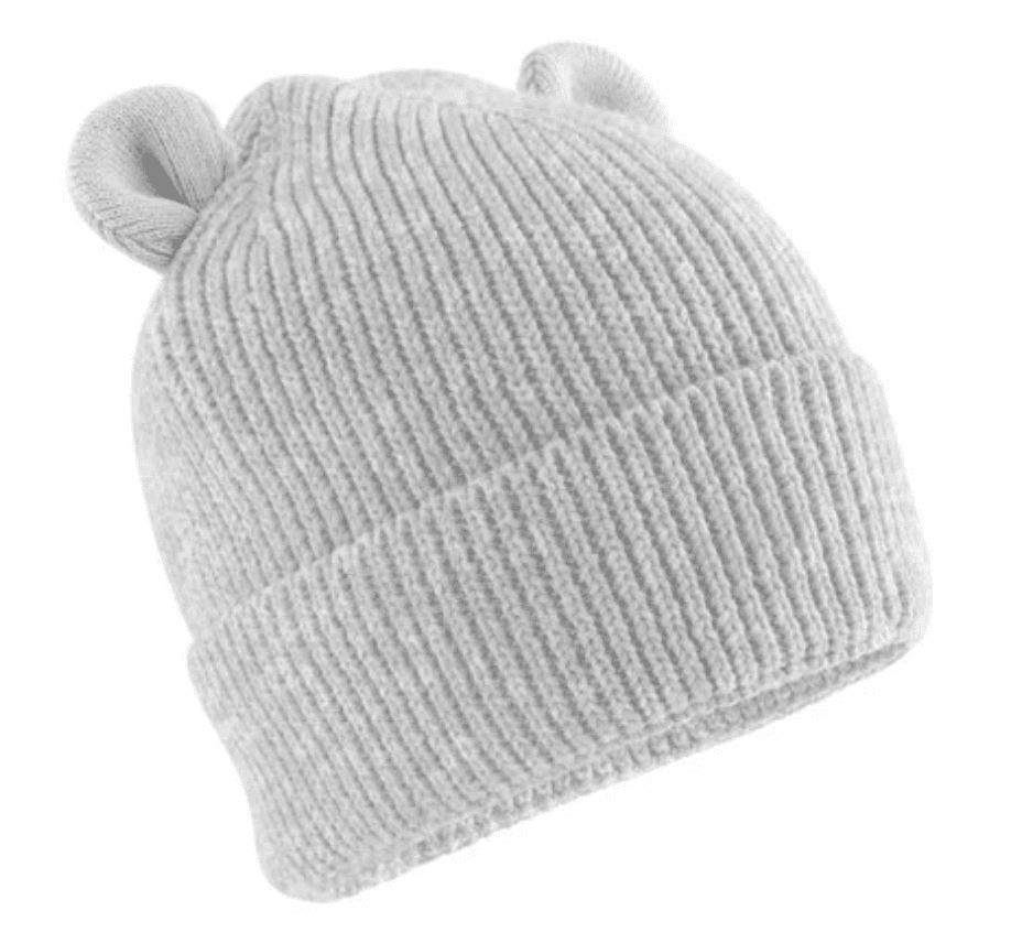 Personalised Organic Baby Bear Beanie - Ink Stitch Press